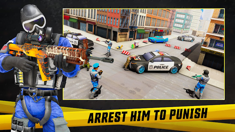 #4. FPS Police Games: Shoot Crime (Android) By: fighting games