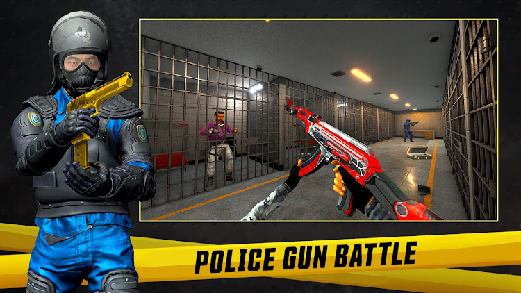 #5. FPS Police Games: Shoot Crime (Android) By: fighting games