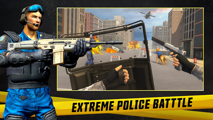 #7. FPS Police Games: Shoot Crime (Android) By: fighting games