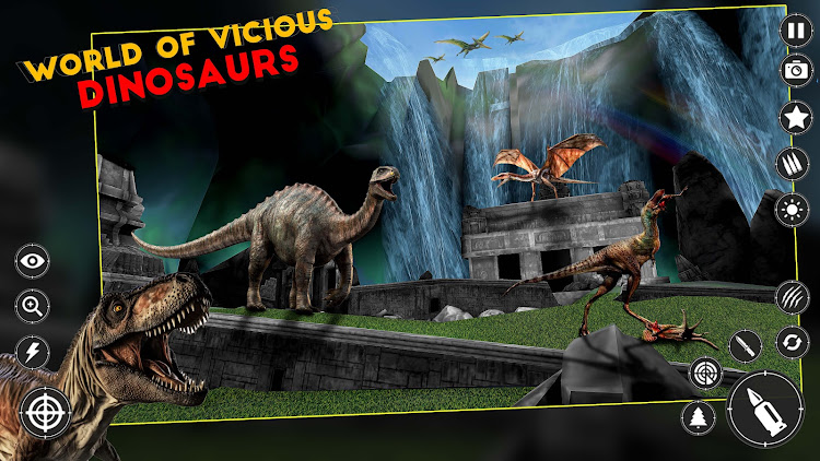 #2. Dino Hunting 3D - Gun Games (Android) By: Five.HundredK