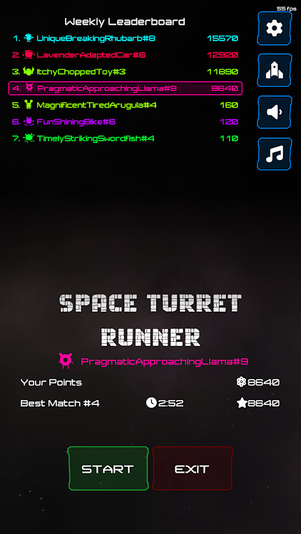 #5. Space Turret Runner (Android) By: Crion Games