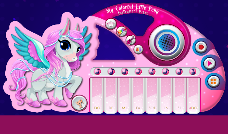 #6. My Colorful Little Pony Piano (Android) By: EYPONR GAMES eyup oner