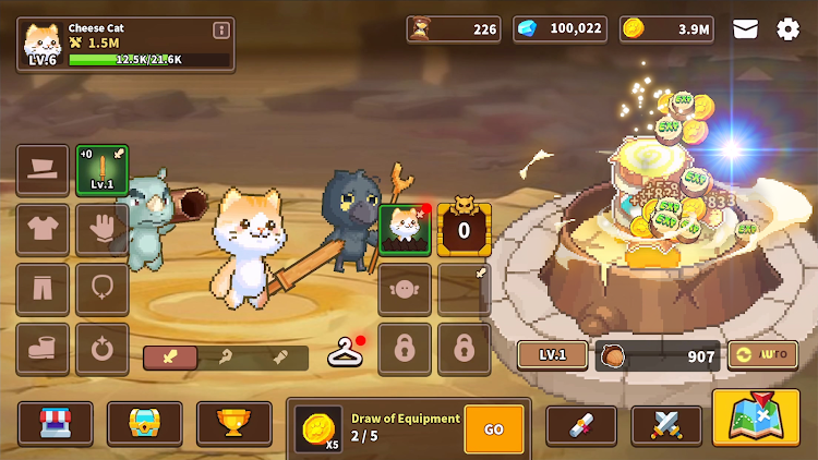 #6. Animal Quest: Idle RPG (Android) By: gameberry studio(Idle RPG, Simulation)