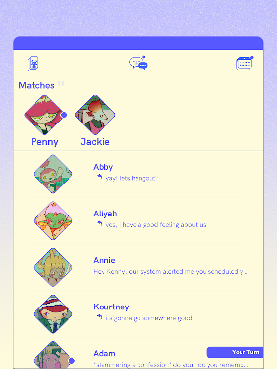 #10. Tender: Creature Comforts (Android) By: Kenny Sun