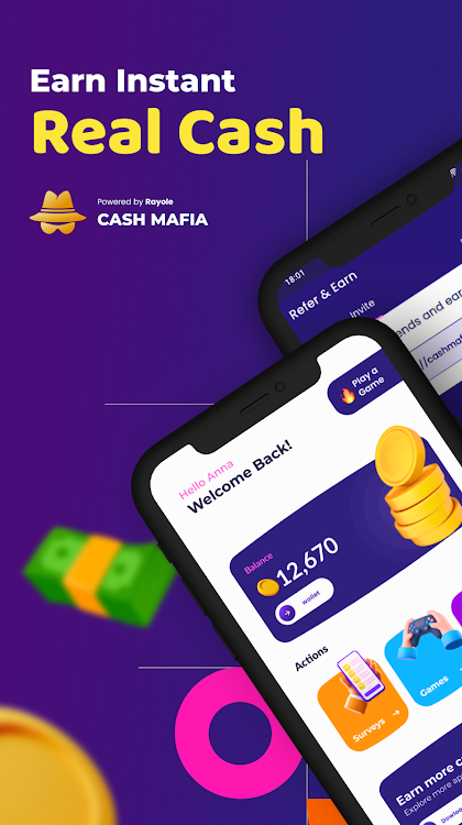 #8. Cash Mafia - Earn Rewards (Android) By: Rayole Software