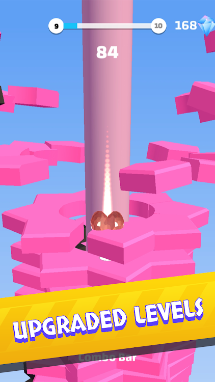 #8. Helix Stack Jump: Smash Ball (Android) By: Kooapps Games | Fun Arcade and Casual Action Games