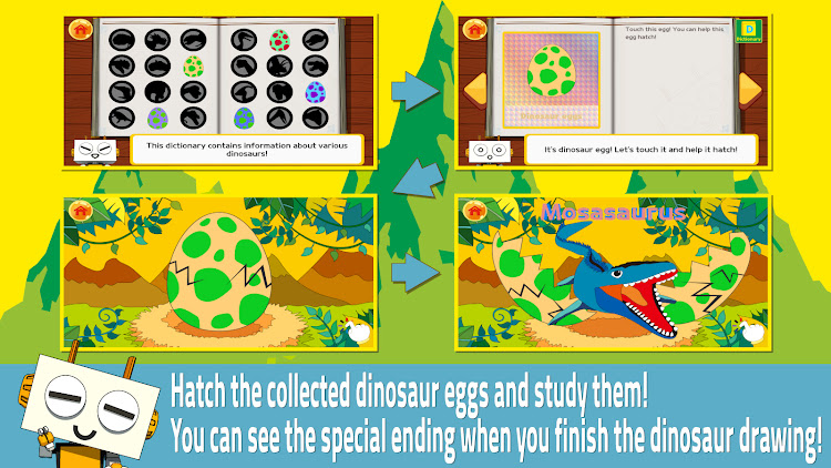 #5. Dinosaur world - Robota - (Android) By: TeleportSoftService