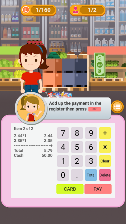 #5. Supermarket Cashier :Simulator (Android) By: IndigoMedia