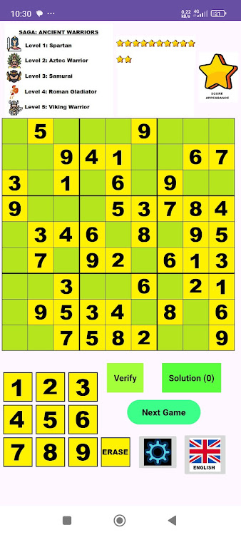 #2. My Sudoku RM (Android) By: Rematch Labs.