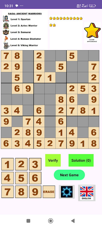 #3. My Sudoku RM (Android) By: Rematch Labs.