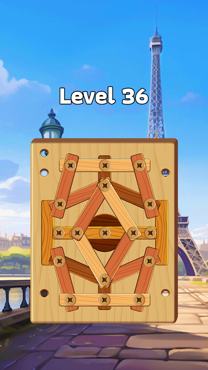 #2. Wood Nuts & Bolt: Screw Puzzle (Android) By: Higame Global Ltd.