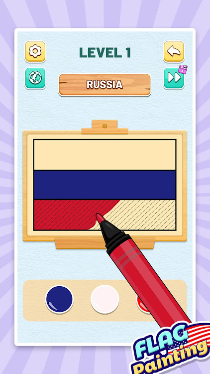 #4. Flag Painting ASMR Color (Android) By: Metal Man Game