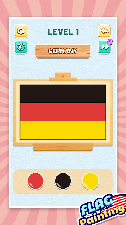 #5. Flag Painting ASMR Color (Android) By: Metal Man Game