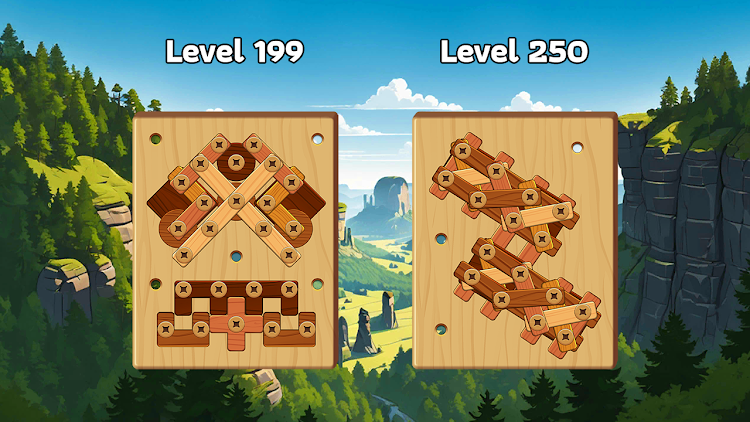 #5. Wood Nuts & Bolt: Screw Puzzle (Android) By: Higame Global Ltd.