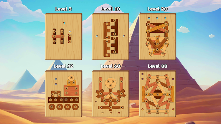 #8. Wood Nuts & Bolt: Screw Puzzle (Android) By: Higame Global Ltd.