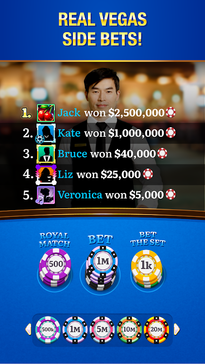 #5. Blackjack Live (Android) By: Tapinator, Inc. (Ticker: TAPM)