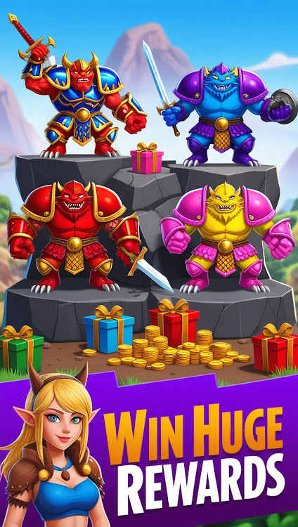 #4. Merge Clash Master Game (Android) By: Alpha Mini Games