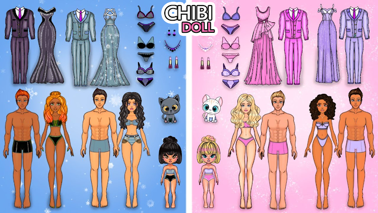 #8. Chibi Doll Dress Up DIY Games (Android) By: Phone Games Studio