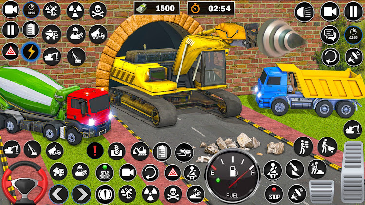 #2. Heavy Drill Excavator Games (Android) By: 3Dee Space