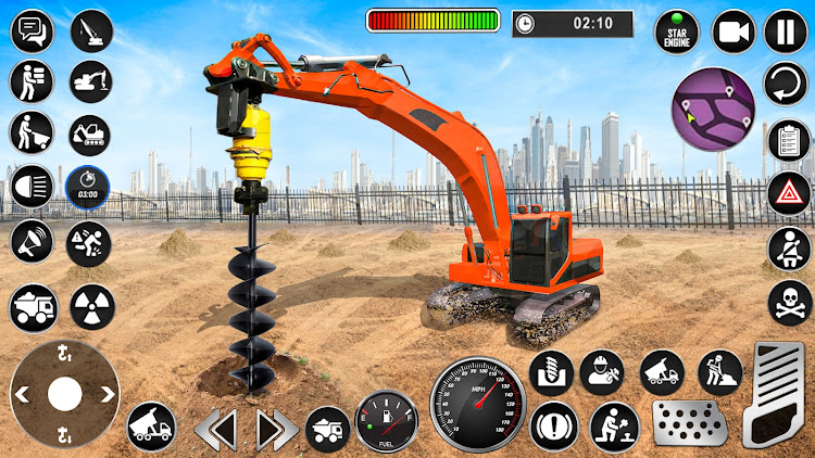 #9. Heavy Drill Excavator Games (Android) By: 3Dee Space