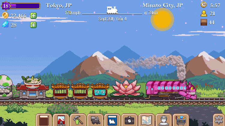 #5. Tiny Rails - Train Tycoon 2024 (Android) By: Trophy Games - Tiny Rails Train Cargo Simulator