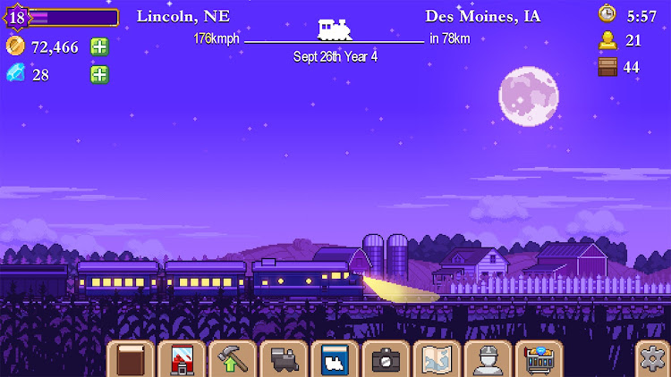 #6. Tiny Rails - Train Tycoon 2024 (Android) By: Trophy Games - Tiny Rails Train Cargo Simulator