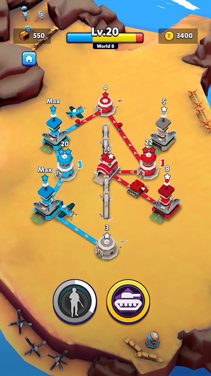 #2. Tower Battle: Connect Towers (Android) By: Viva Games Studios