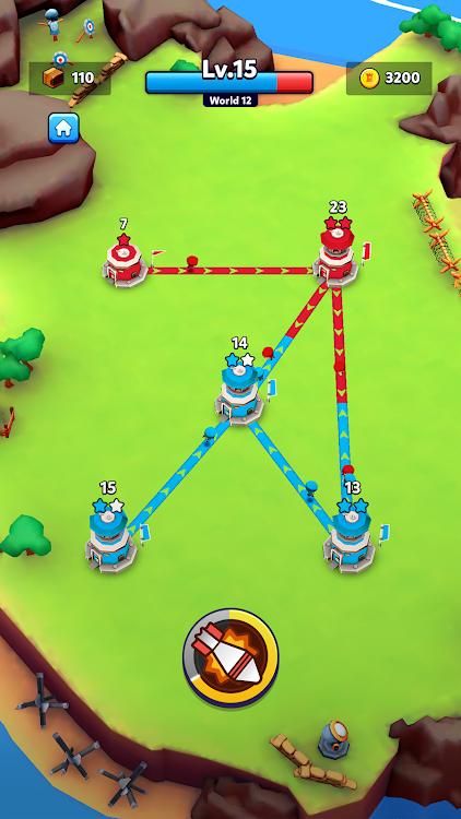 #7. Tower Battle: Connect Towers (Android) By: Viva Games Studios