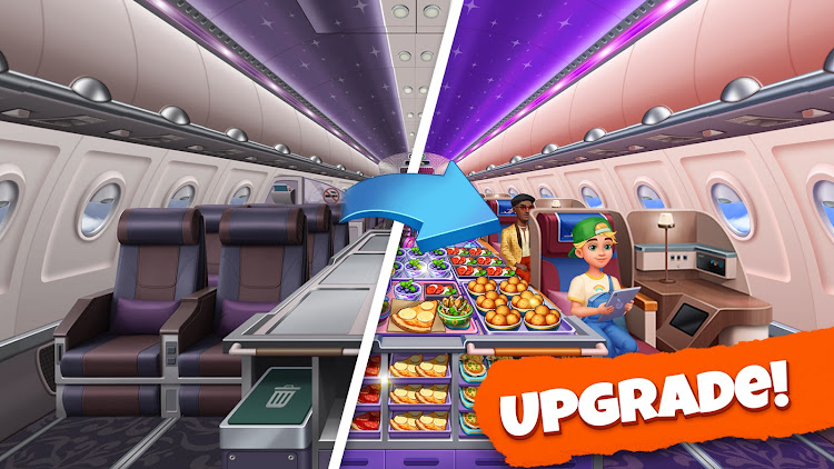 #5. Airplane Cooking - Chef Game (Android) By: RedFish Games