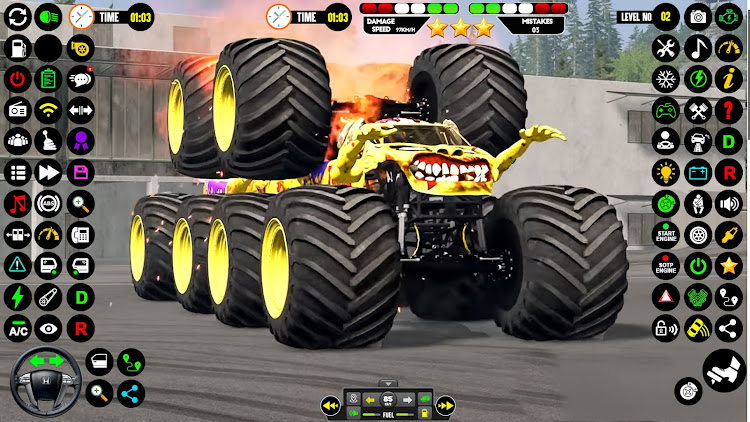 #5. Monster Truck Racing: Truck 3D (Android) By: Ecno Byte