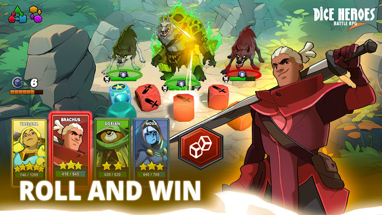 #9. Dice Heroes - Battle RPG (Android) By: InnoGames