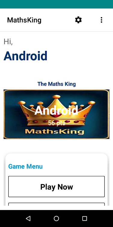 #9. MathsKing (Android) By: Gyamblex