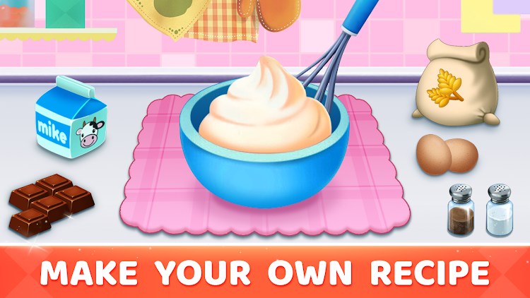 #2. Cake Maker: DIY Cooking Games (Android) By: Game Flash Studio