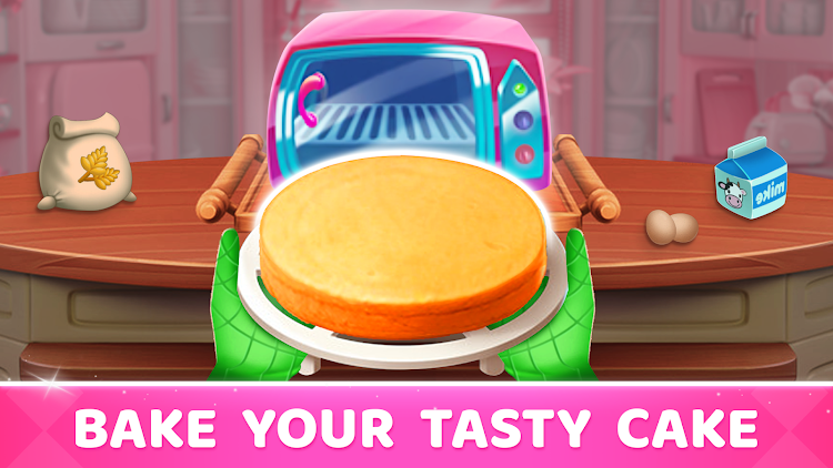 #5. Cake Maker: DIY Cooking Games (Android) By: Game Flash Studio