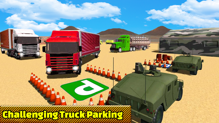 #6. Truck Parking Truck Games (Android) By: skylinkgames