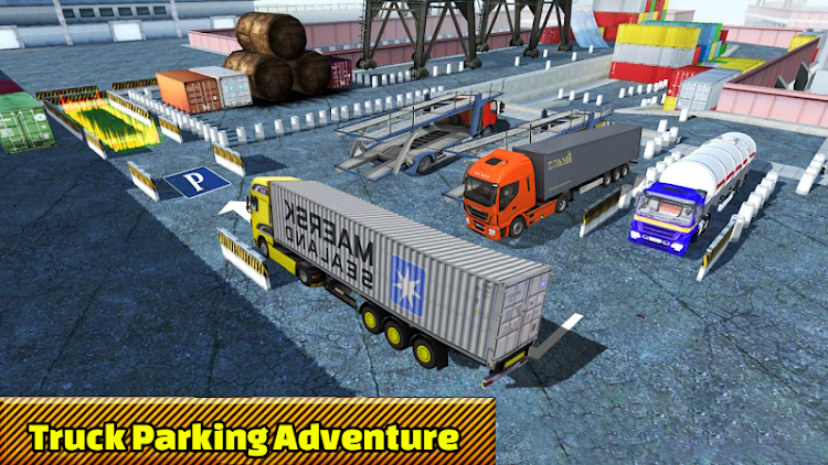 #10. Truck Parking Truck Games (Android) By: skylinkgames