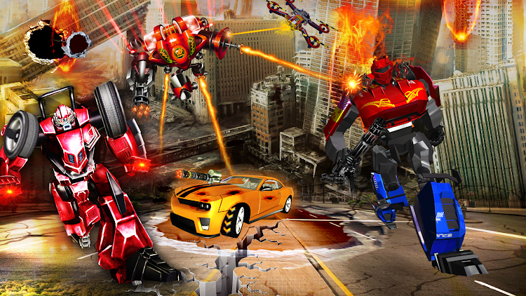 #2. Robot Car Drone Transform: Rob (Android) By: Fast Games Studio Ltd.