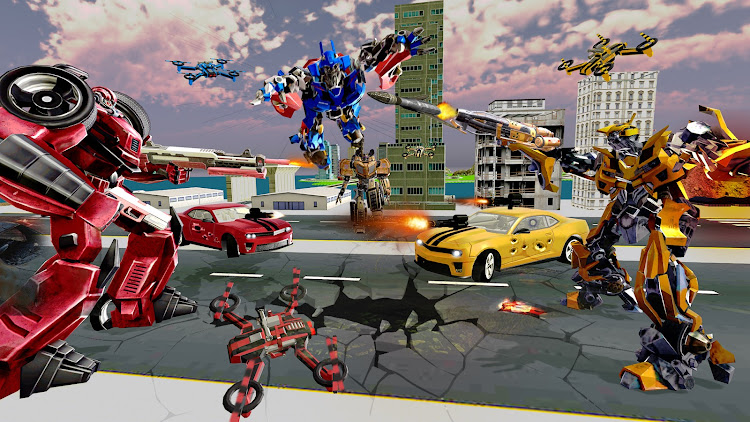 #5. Robot Car Drone Transform: Rob (Android) By: Fast Games Studio Ltd.