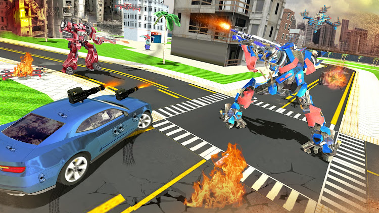 #6. Robot Car Drone Transform: Rob (Android) By: Fast Games Studio Ltd.