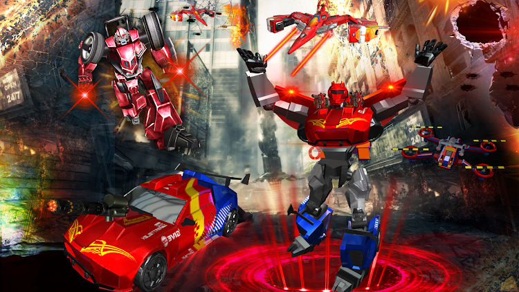 #7. Robot Car Drone Transform: Rob (Android) By: Fast Games Studio Ltd.