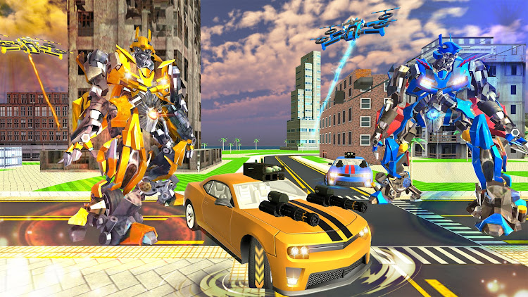 #10. Robot Car Drone Transform: Rob (Android) By: Fast Games Studio Ltd.