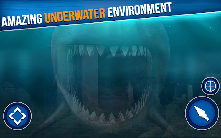 #5. Shark Hunter Spearfishing Game (Android) By: Check-In Games