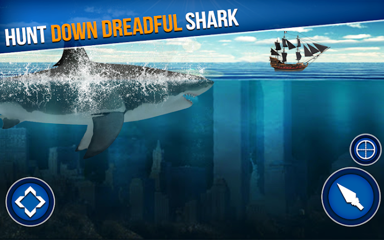 #6. Shark Hunter Spearfishing Game (Android) By: Check-In Games