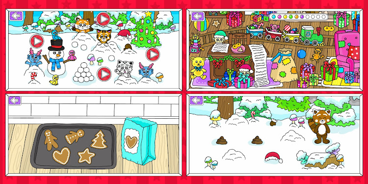 #5. Pukkins Vinter - Spel för barn (Android) By: Fun, educational and interactive games for kids