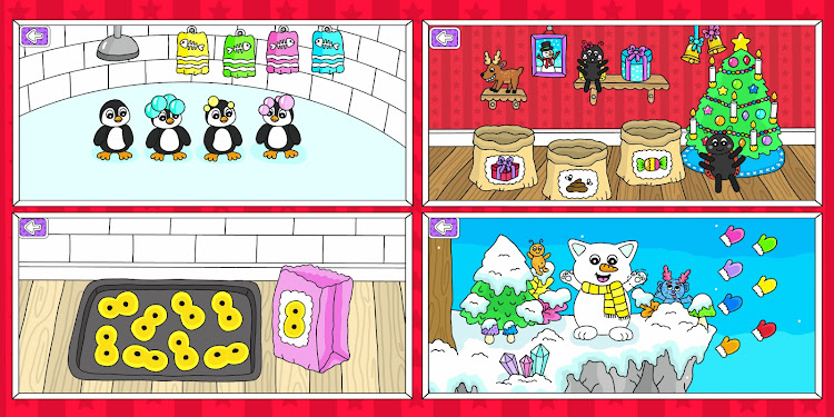 #7. Pukkins Vinter - Spel för barn (Android) By: Fun, educational and interactive games for kids