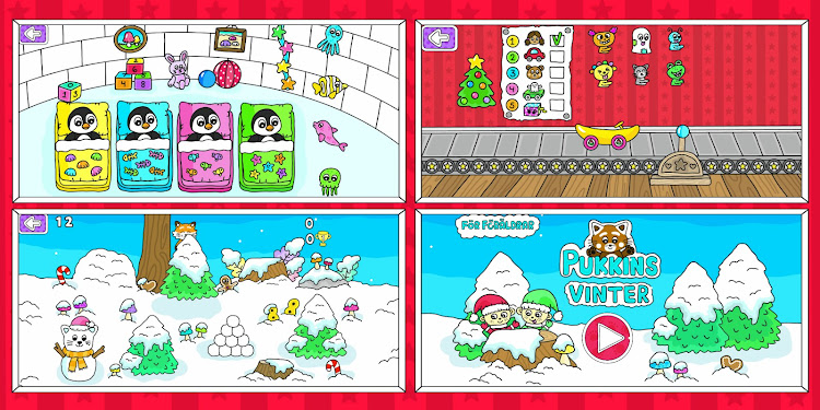 #8. Pukkins Vinter - Spel för barn (Android) By: Fun, educational and interactive games for kids