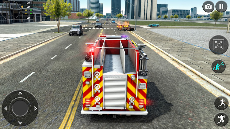 #4. Fire Truck Driving Sim Games (Android) By: Clever Crabs