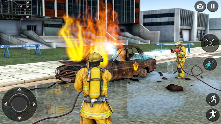 #8. Fire Truck Driving Sim Games (Android) By: Clever Crabs