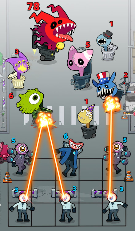 #6. Merge War: Monster vs Cyberman (Android) By: UltraPub