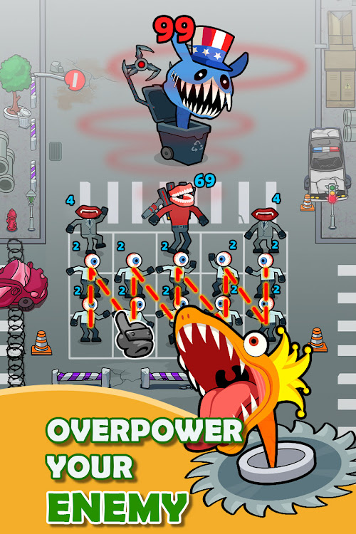 #8. Merge War: Monster vs Cyberman (Android) By: UltraPub